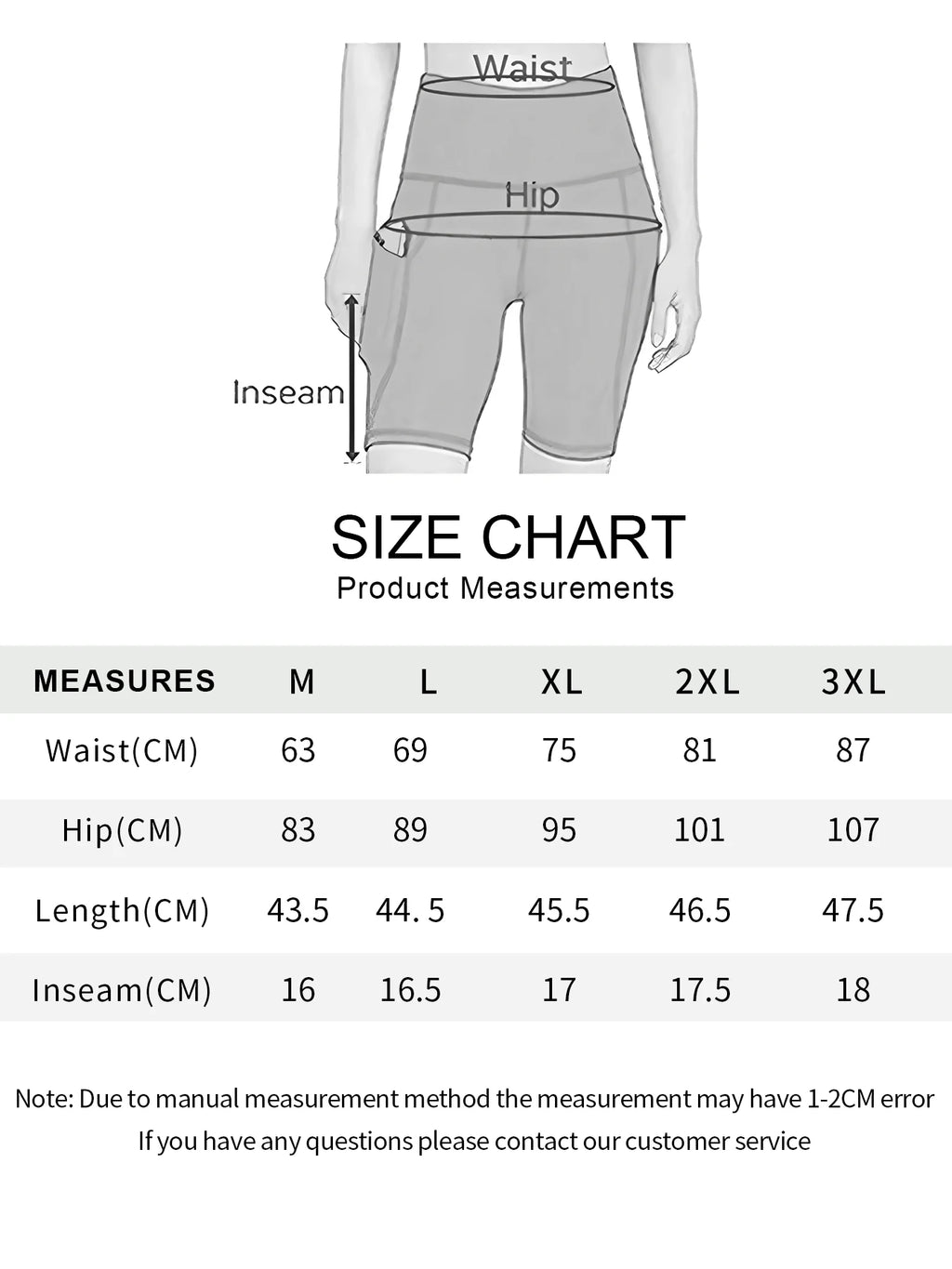 5-Pack High Waist Shorts, Stretch Quick-Drying Breathable with Pocket Design