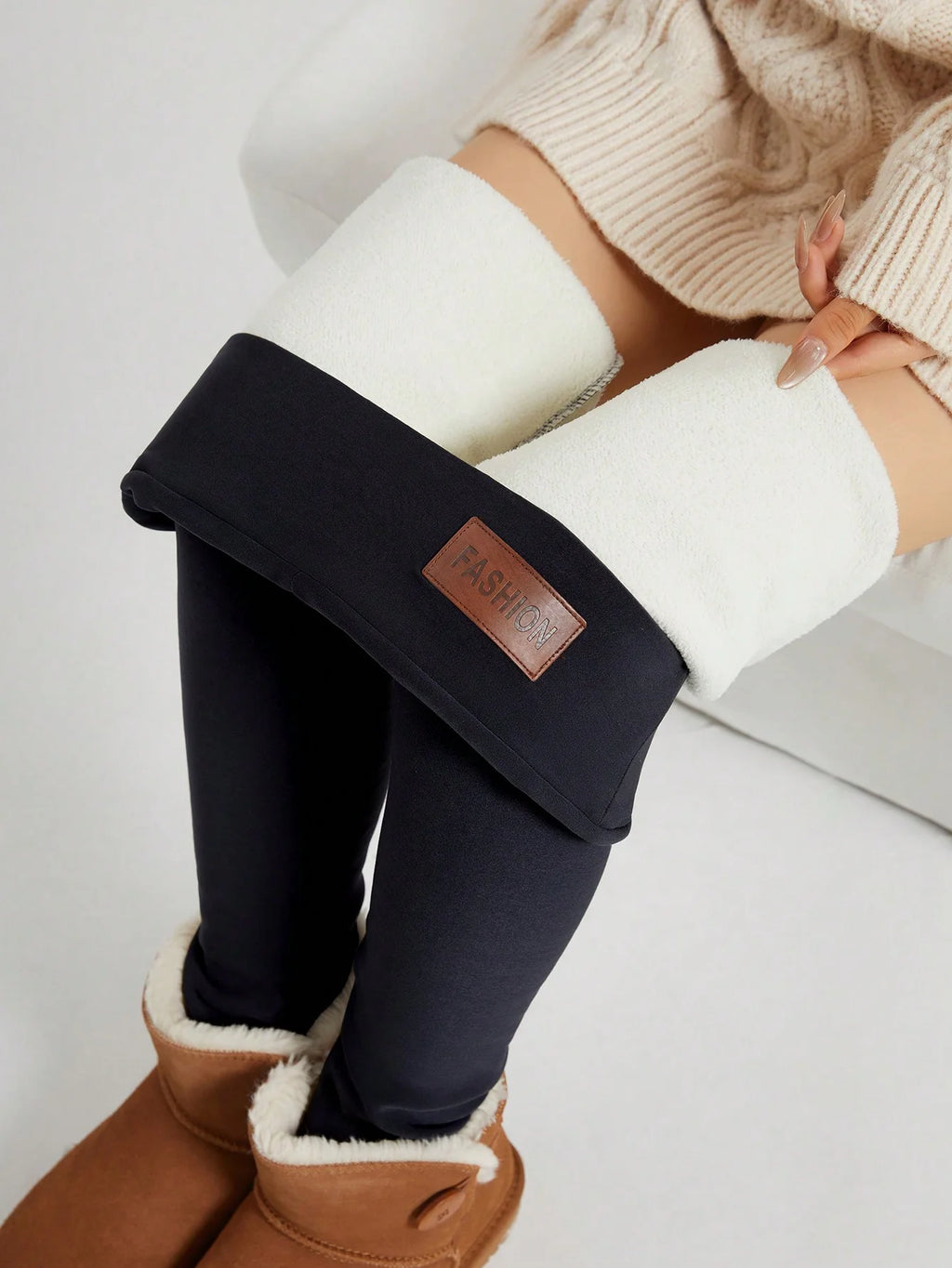 Women's high-waisted fleece pants, fitness yoga running sports pants, warm compression pants, cycling sports pants, women's pant