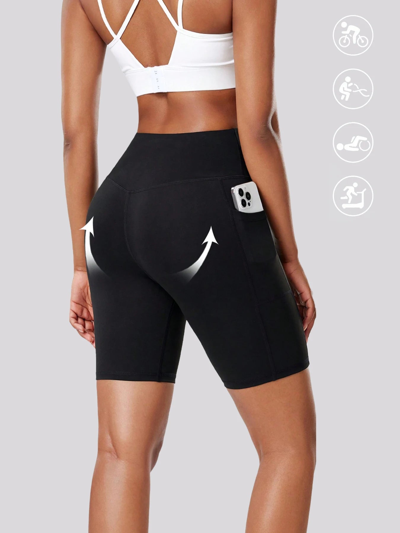 5-Pack High Stretch Yoga  Sweat Absorbent Breathable ,With Pockets