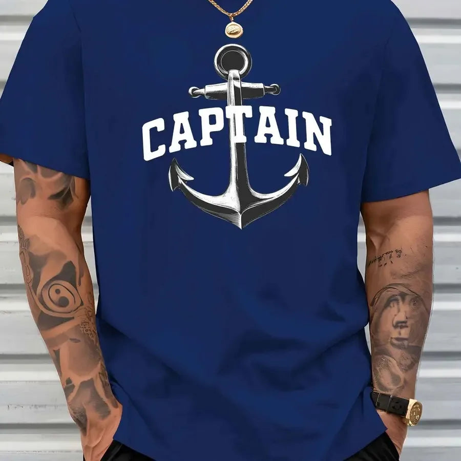 【New Arrival】Men's Captain Anchor Graphic T-Shirt