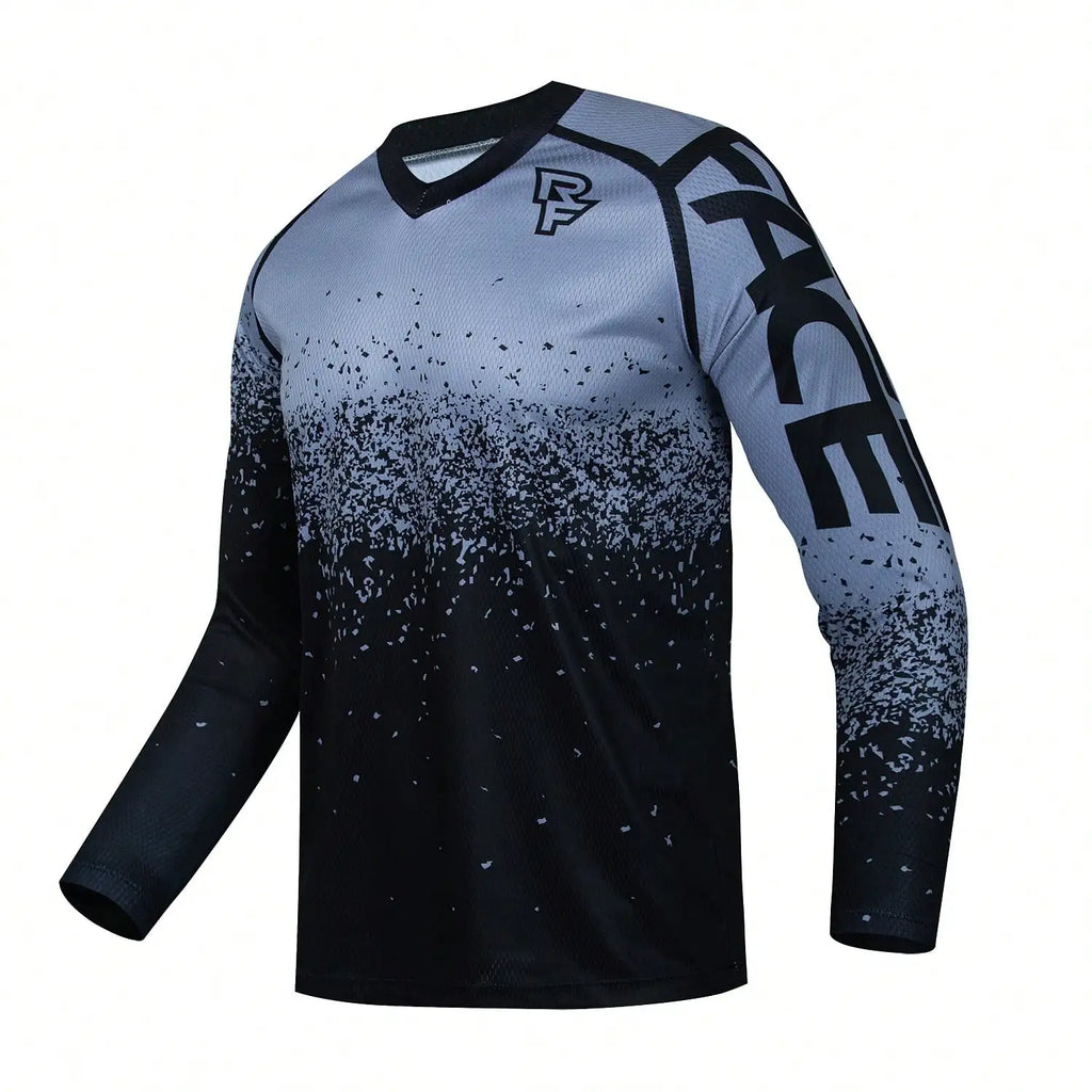 Men Professional Long Sleeve Sports Cycling Top Premium Quick Dry Fabric Efficiently Wick Away Sweat Ultra Breathable Lightweight Comfortable Fit Skin Friendly Durable Fabric Sun Protection Design Perfect For Road Biking Off