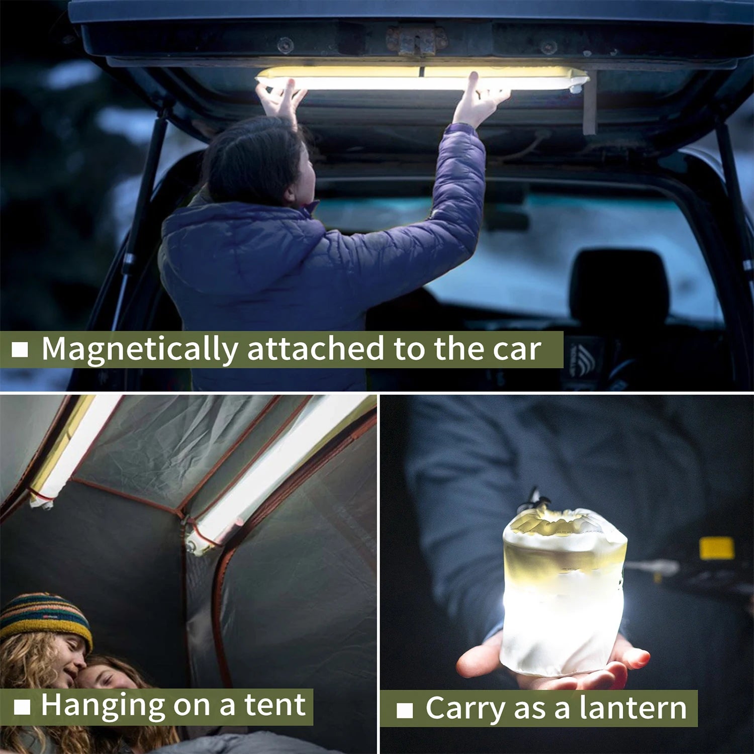 Rechargeable Portable Waterproof 2000 mAh Tent or work light