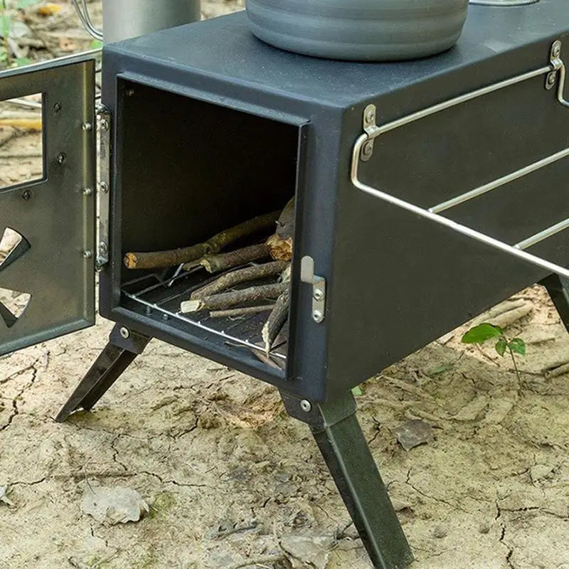 Folding FireWood Stove Portable Carbon Steel