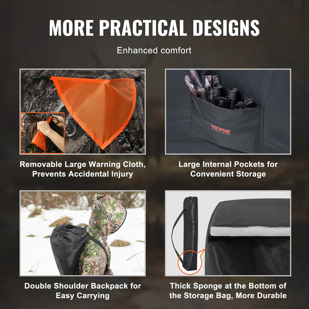 Hunting Blind  270° See Through Ground Blind 1-2 Person