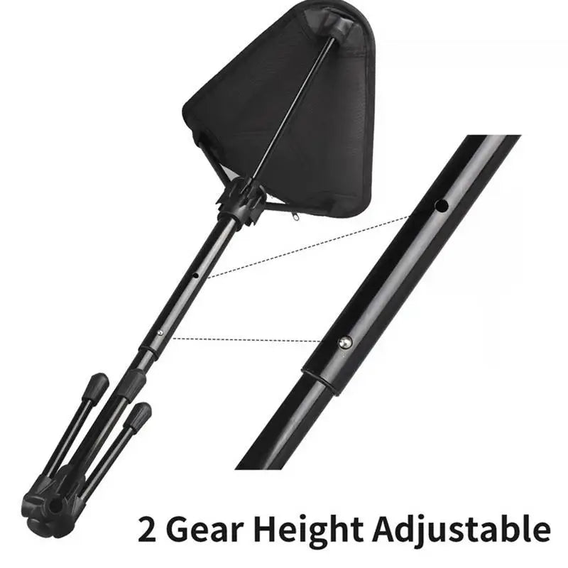 Portable Folding Camping Chair With Adjustable Height Strong Backpacking