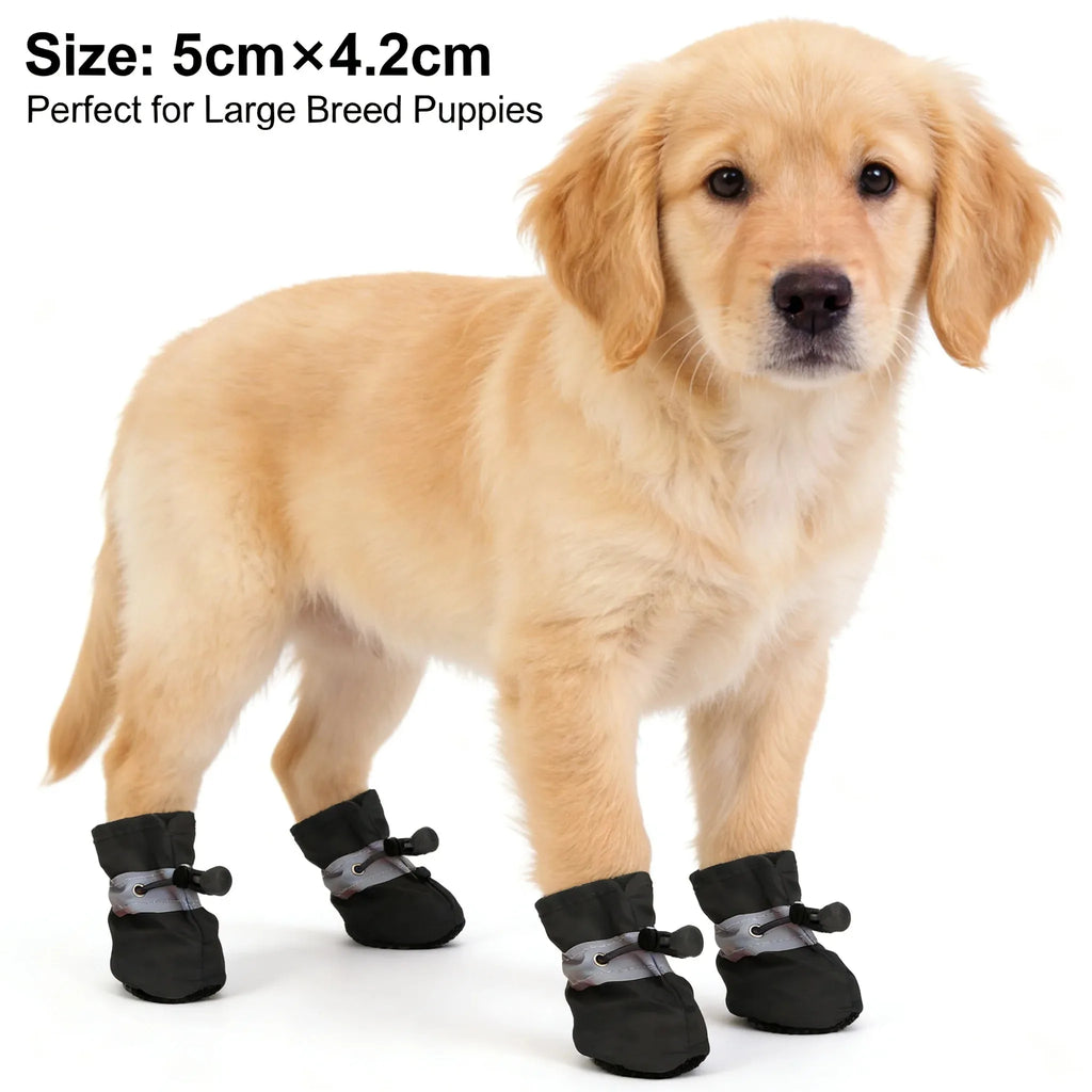 Small Dog Puppy Shoes Waterproof Anti Slip Soft Sole Boot Size 5x4.2cm for Puppies 10-13 lbs New Arrival