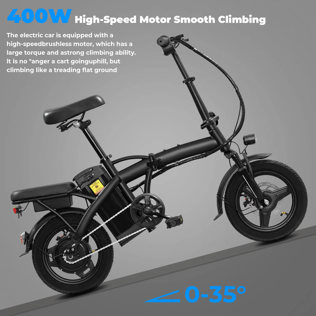 20 MPH,560W Motor,48V Removable Battery,14inch Folding Adult Electric Bike