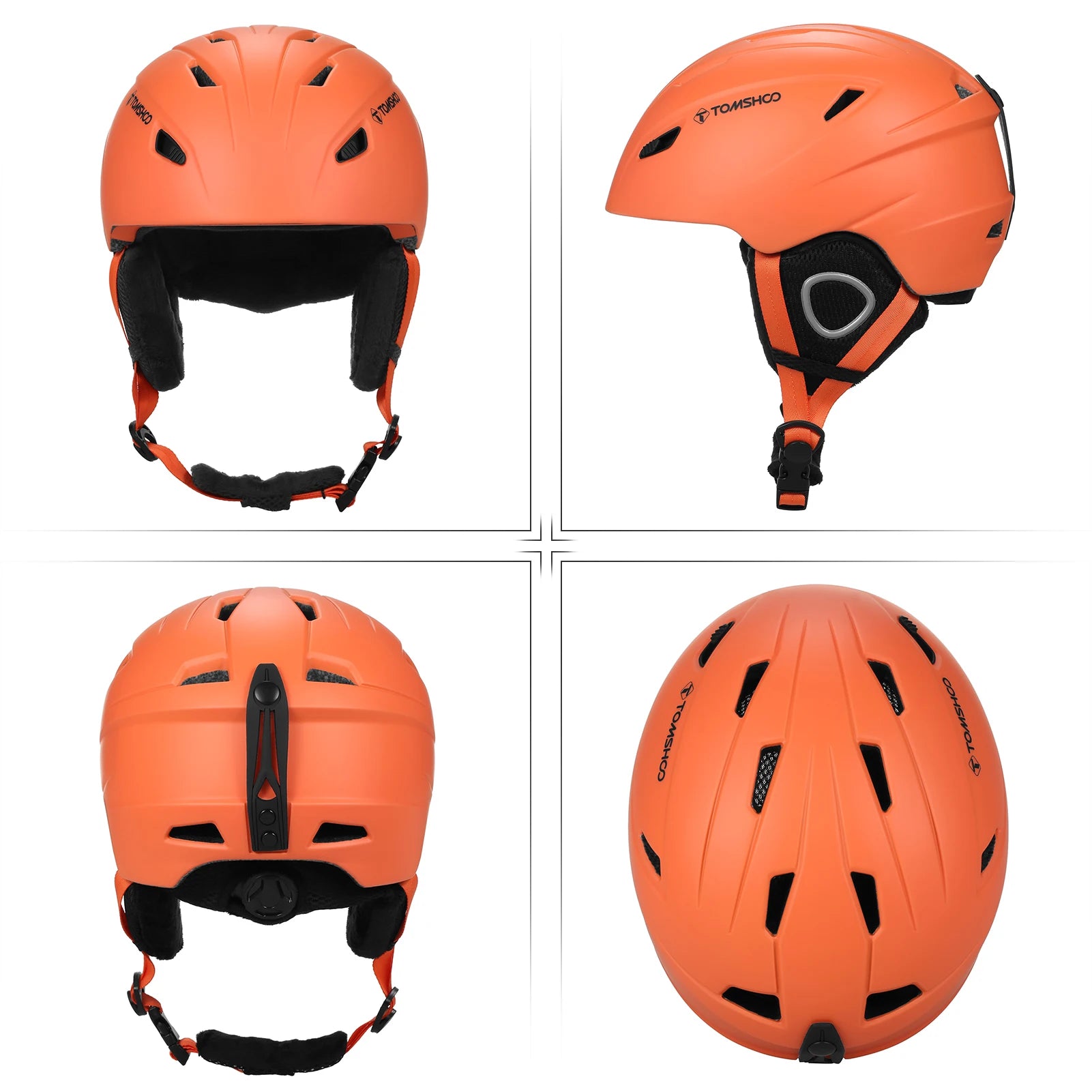 Ski and Snowboard Helmet  with Removable Liner and Ear Pads