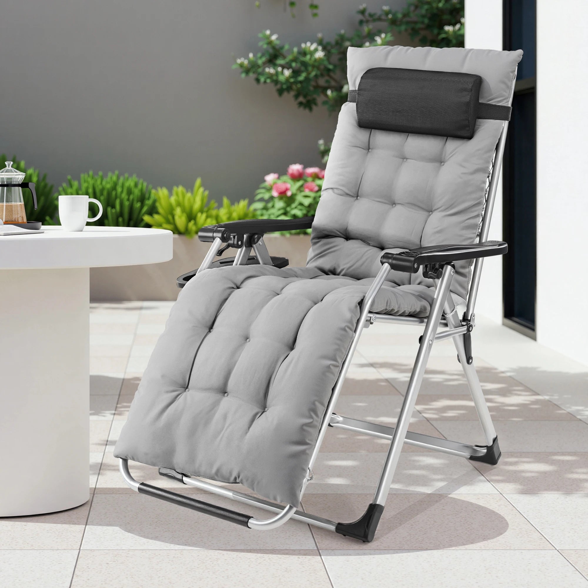 Zero Gravity Recling Patio Lounge Chair Folding Portable