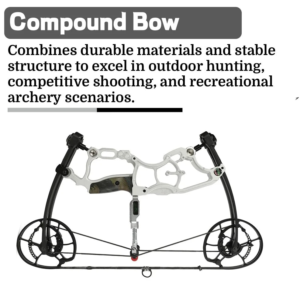 Compound Bow Dual-Use Steel Ball & Arrow Kit 30-70LBS Adjustable Draw Weight Right/Left Hand