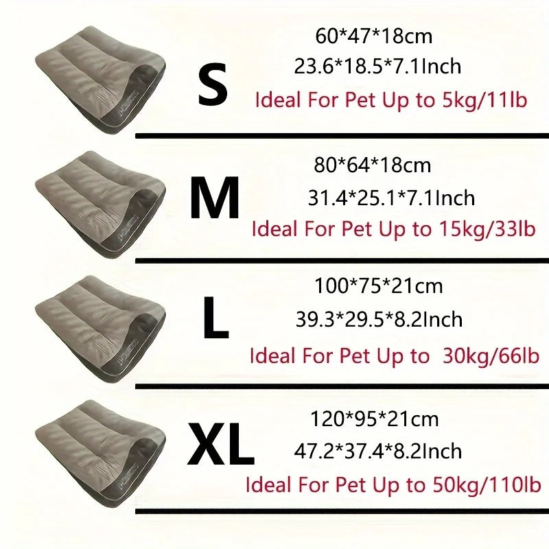 Extra Thickened Extra Large Dog Bed 47inch for Large Dogs, Orthopedic Dog Mat for Large Senior Dogs,Durable Kennel Cush