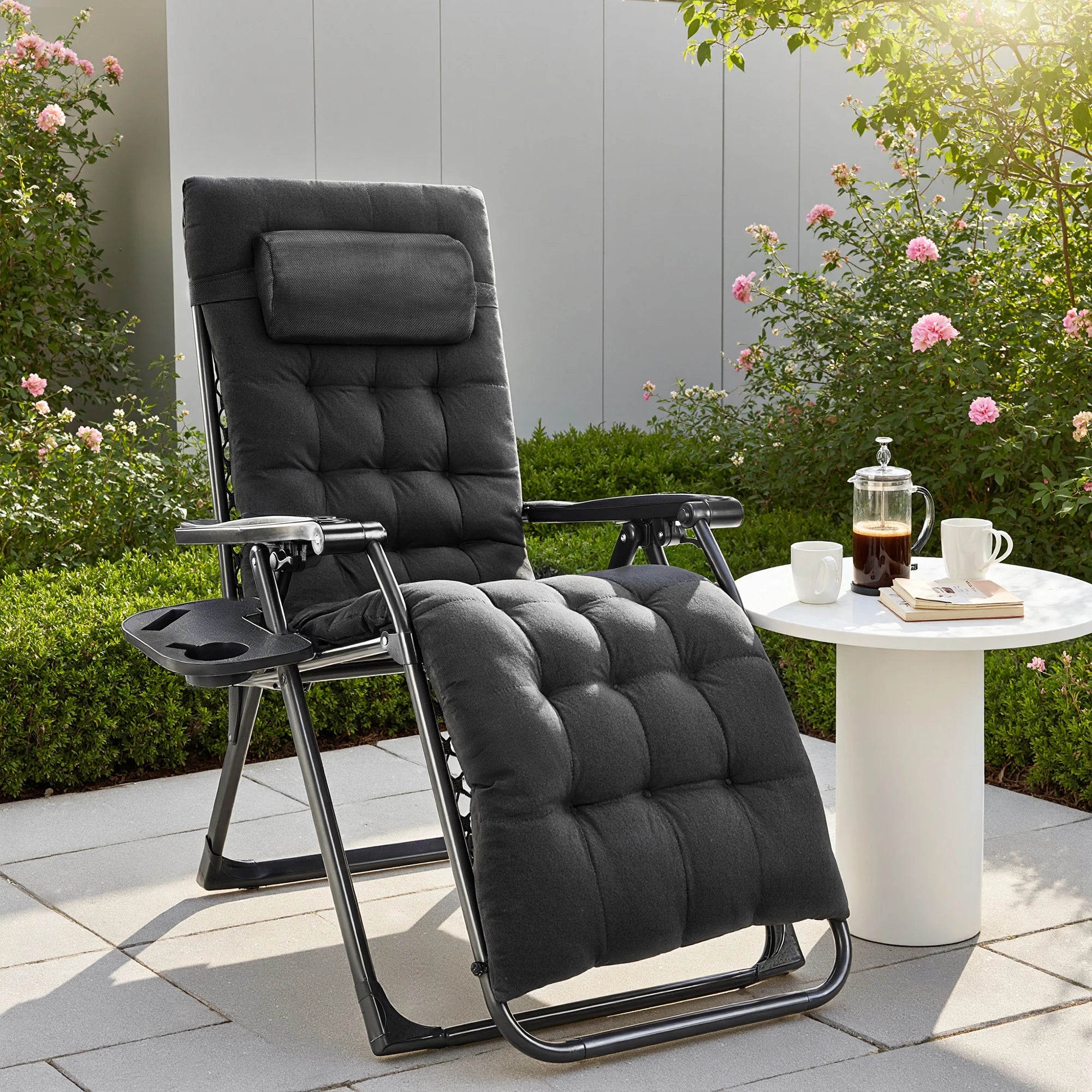 Zero Gravity Recling Patio Lounge Chair Folding Portable