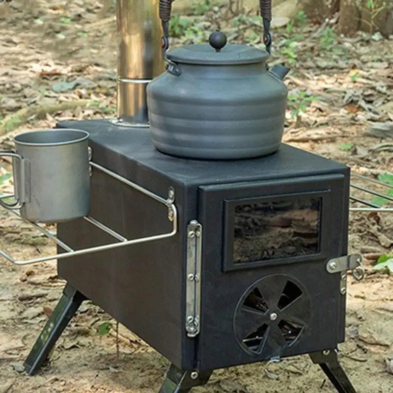 Folding FireWood Stove Portable Carbon Steel