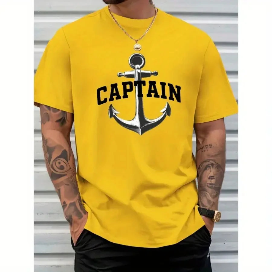 【New Arrival】Men's Captain Anchor Graphic T-Shirt