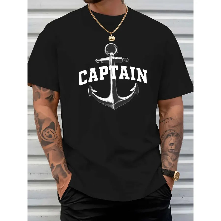 【New Arrival】Men's Captain Anchor Graphic T-Shirt