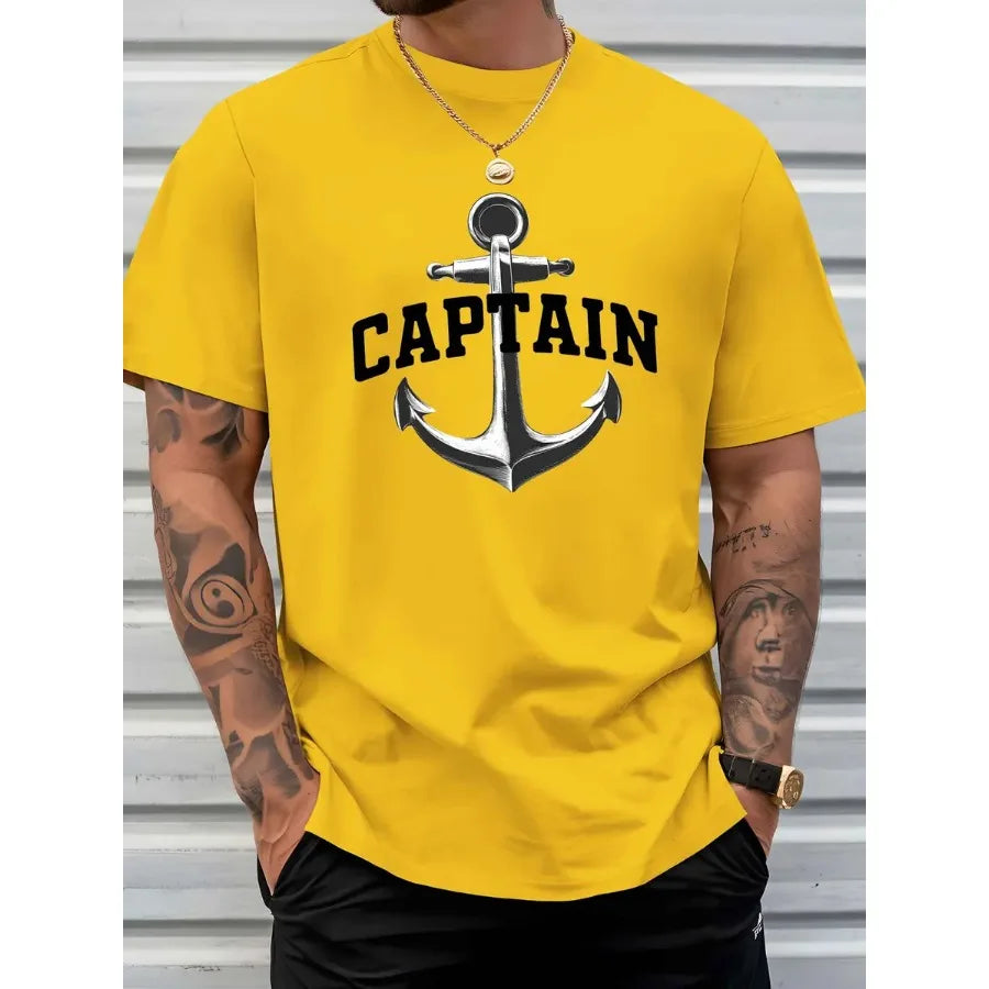 【New Arrival】Men's Captain Anchor Graphic T-Shirt