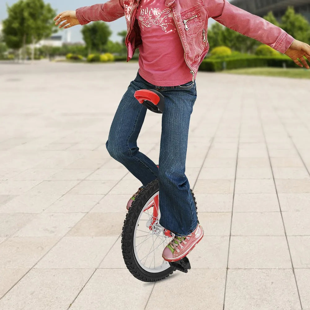 Adjustable Exercise Unicycle Outdoor Unicycle One Wheel Bike For 5-60 Years Old