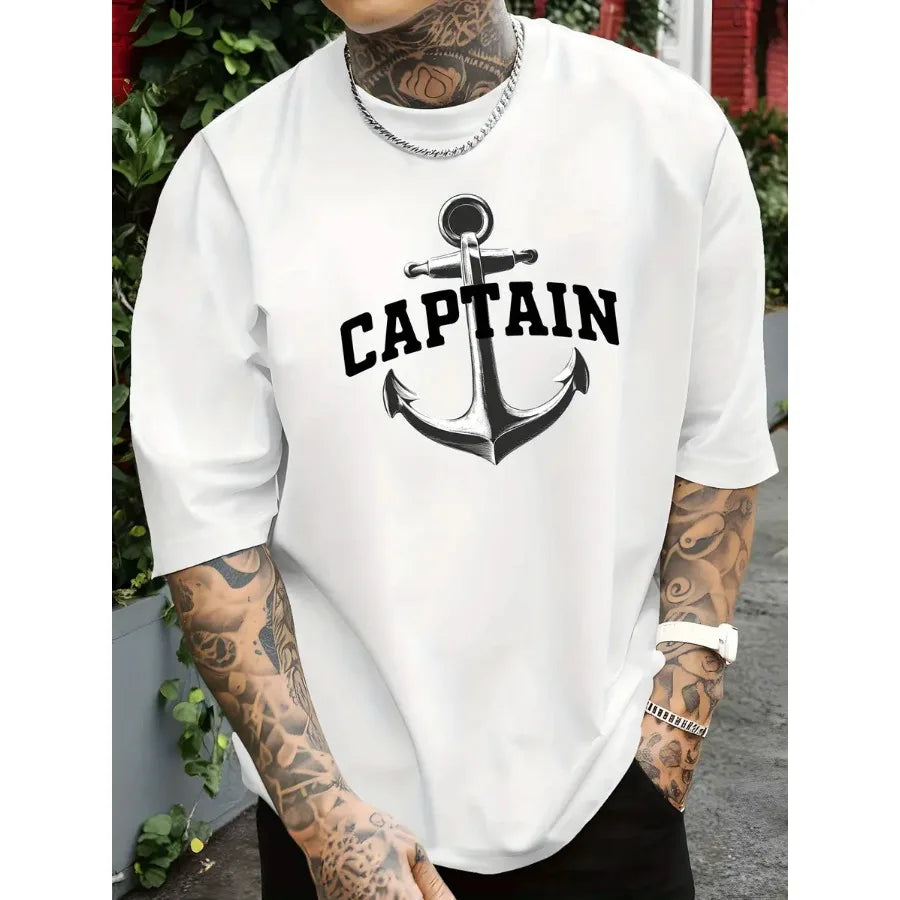 【New Arrival】Men's Captain Anchor Graphic T-Shirt