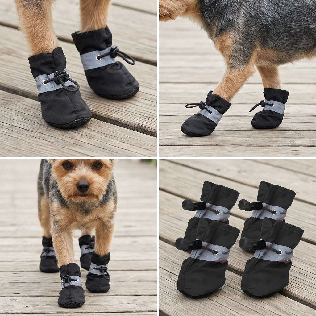 X-Small Dog Shoes Waterproof Durable, for 3-4 lb Dogs
