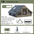 Large Inflatable Camping Tent with Skylight,  Breathable Mesh Design, Summer