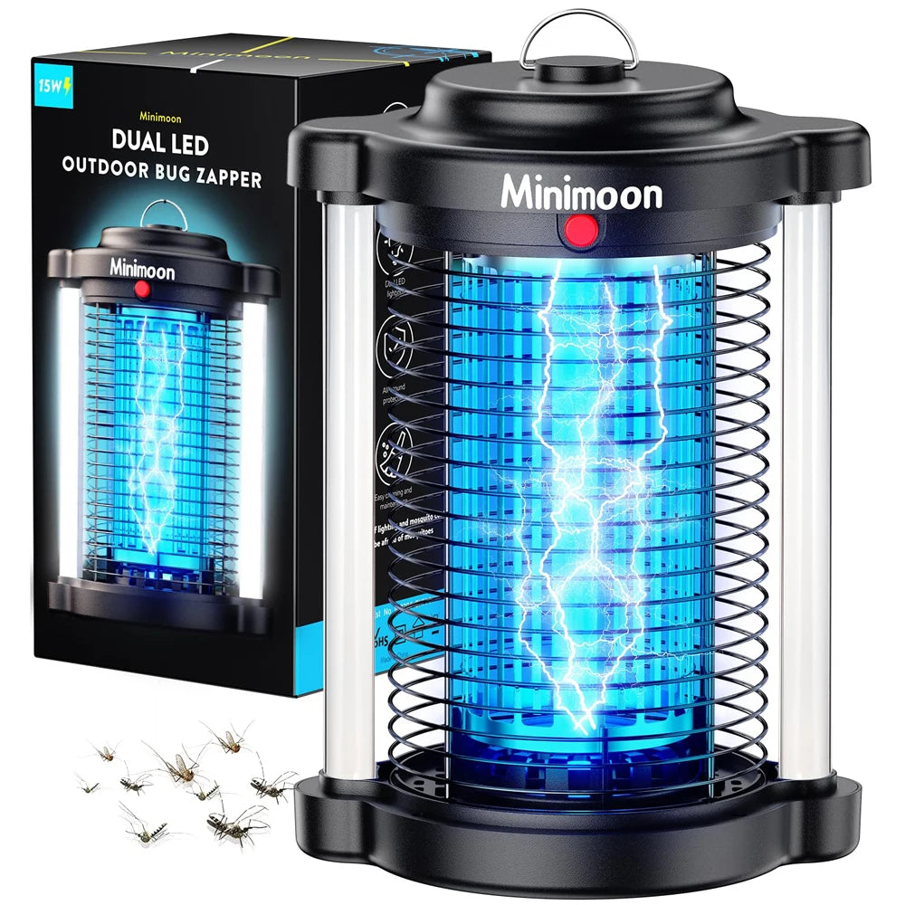 Outdoor Mosquito Zapper with Dual LED Light 4200V 15W