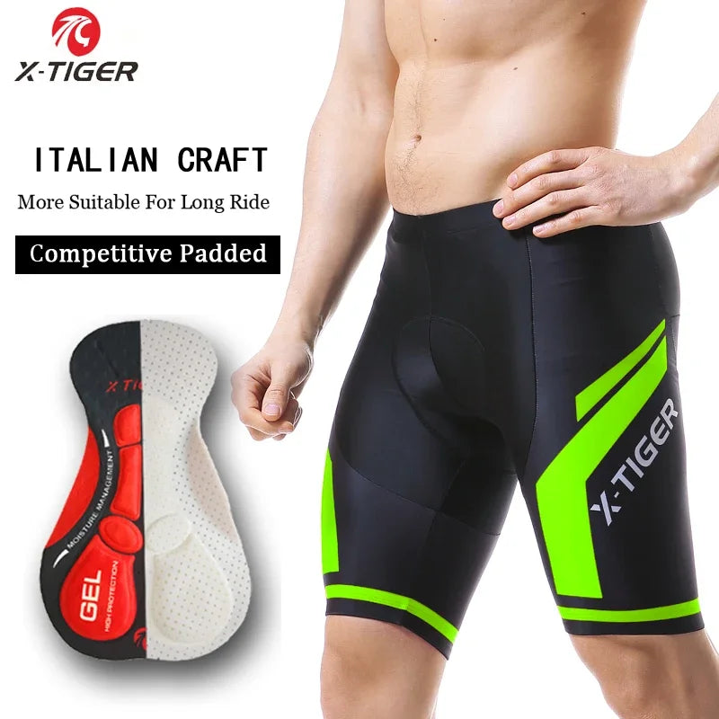 Pro Cycling Bib Shorts Summer GEL Pad Cushion Triathlon