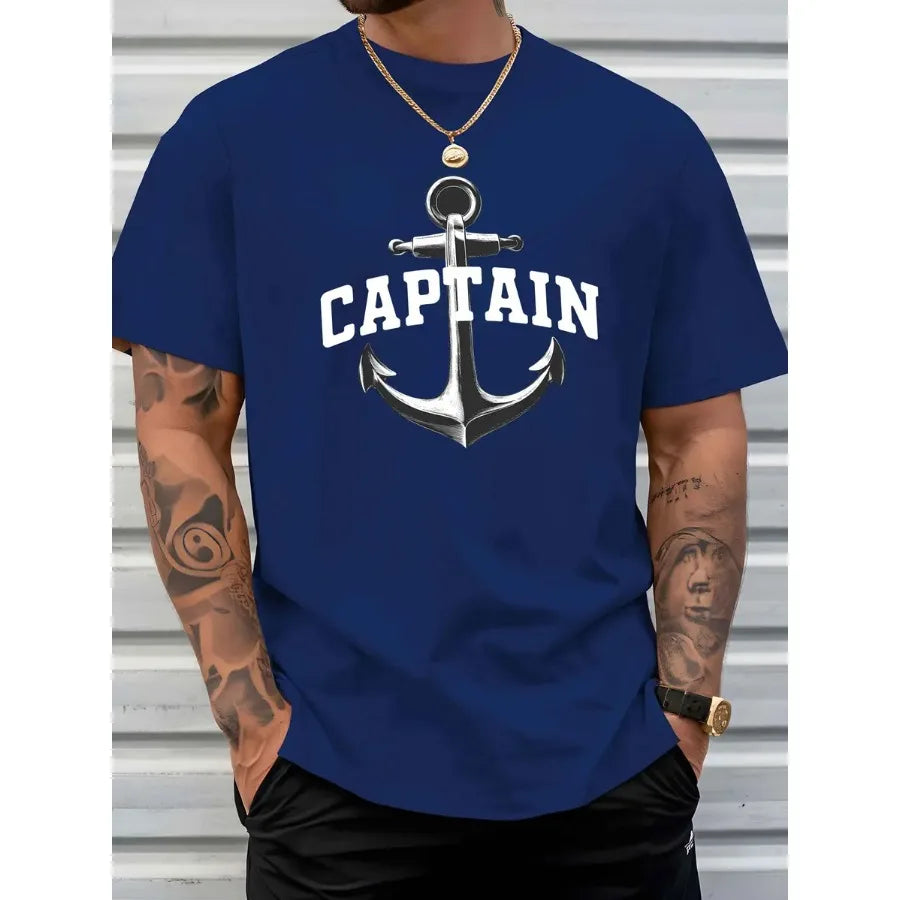 【New Arrival】Men's Captain Anchor Graphic T-Shirt