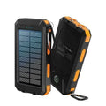 Hiking 10000mAh 4-in-1 Solar Power Bank with Camping Light & Compass
