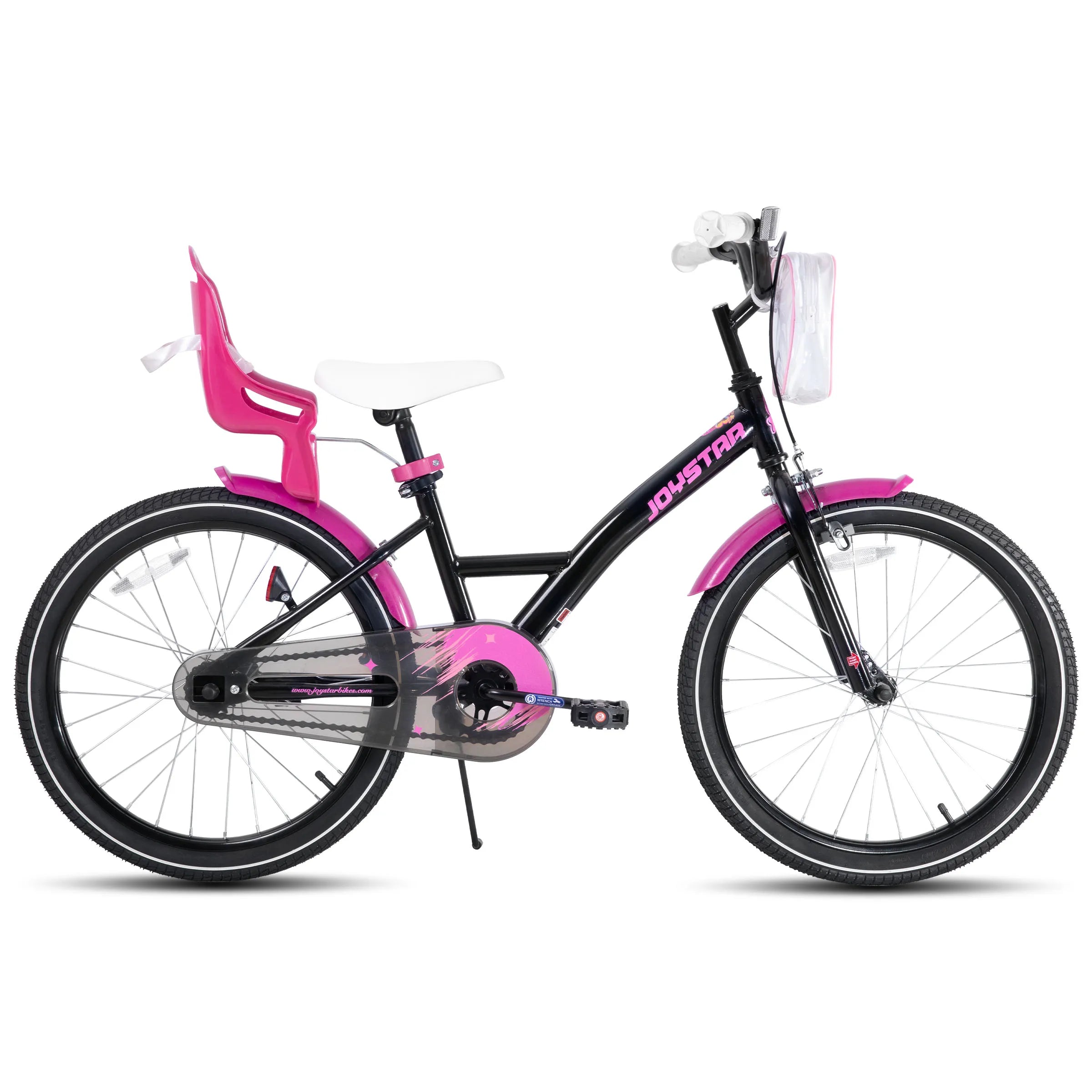 Joystar 14 16 20 Inch Kids Bike for Girls Ages 3-10 Years, Girls' Bikes with Training Wheels, Streamers, Basket and Doll Seat