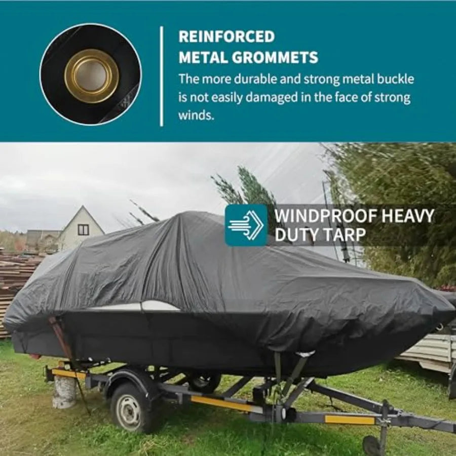 tarp 8x12 Feet Super Heavy Duty Tarps Cover 20mil Waterproof UV Protection Rip and Tear Proof Tarpaulin with Grommets Grey/Brow