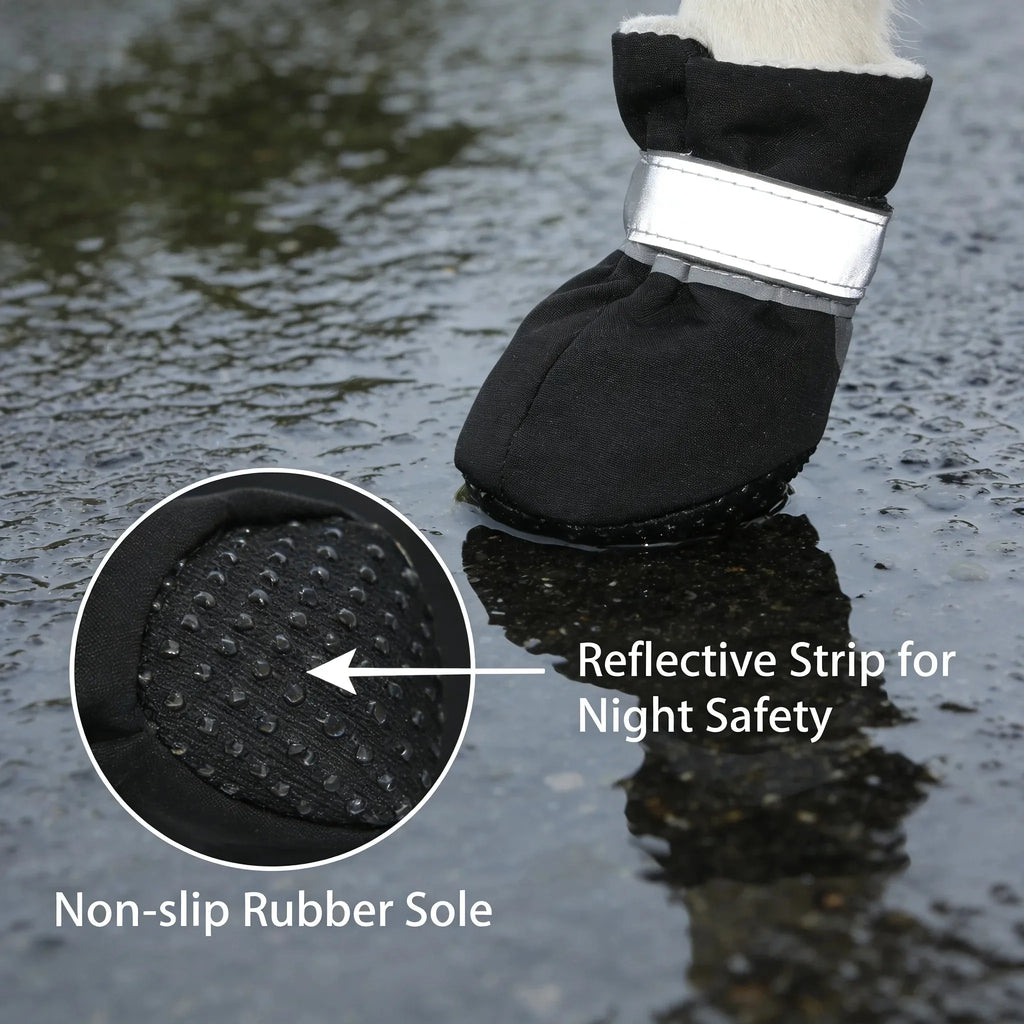 Small Dog Puppy Shoes Waterproof Anti Slip Soft Sole Boot Size 5x4.2cm for Puppies 10-13 lbs New Arrival
