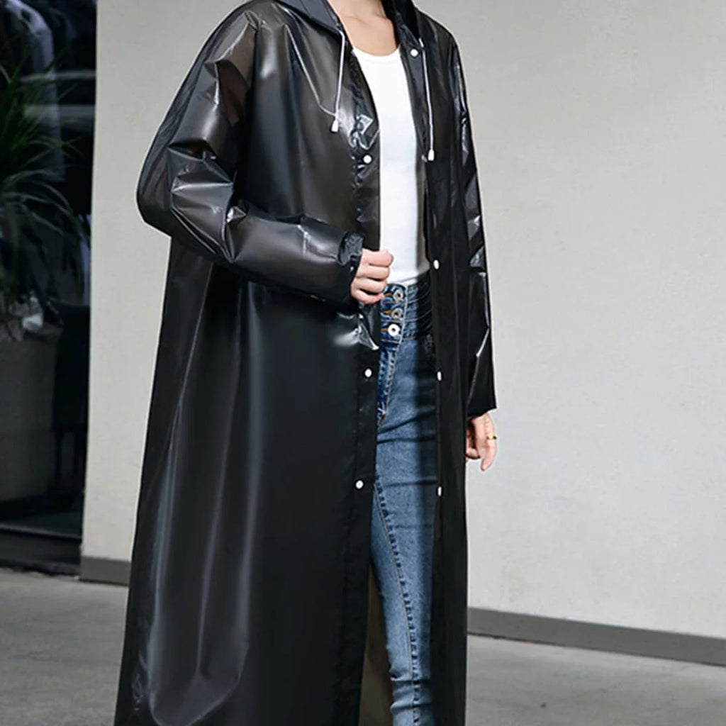 Outdoor Lightweight One-piece Long Raincoat for Men and Women