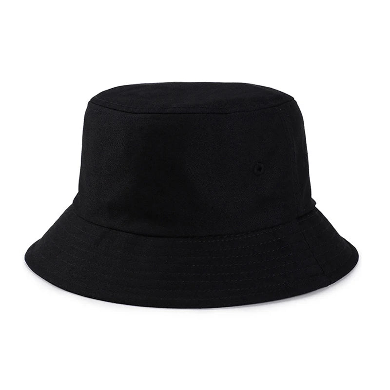 100% Pure Cotton Solid Color Bucket Hat