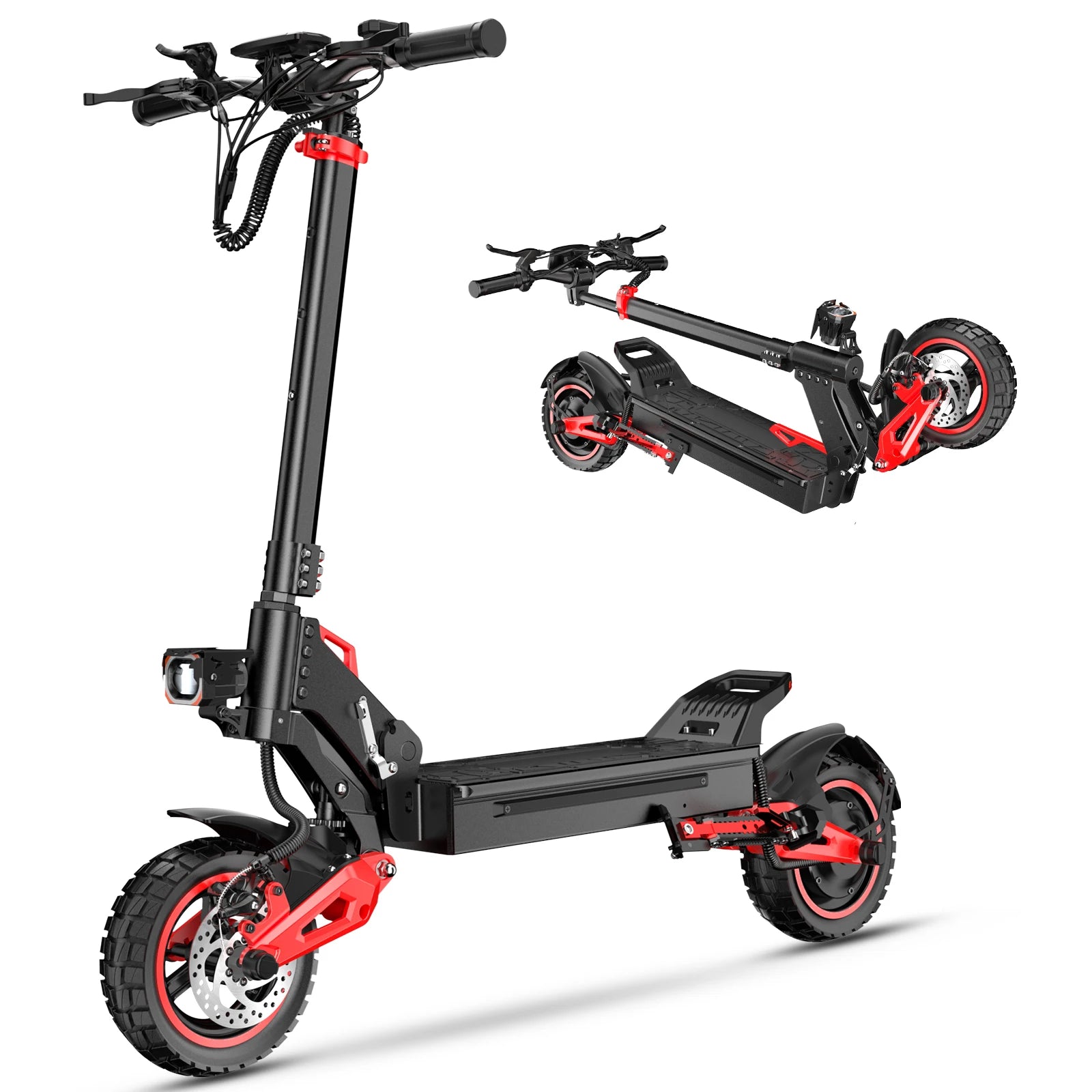 1600W Motor Adult Electric Scooter Top Speed 32MPH, 48V18AH, 11-inch Off-Road