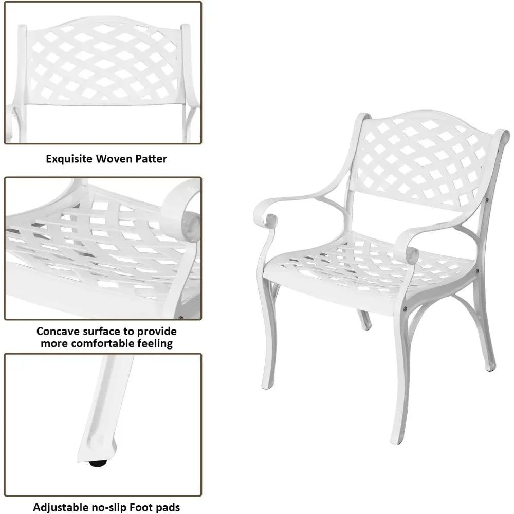 table and chairs patio dining furniture set cast aluminum