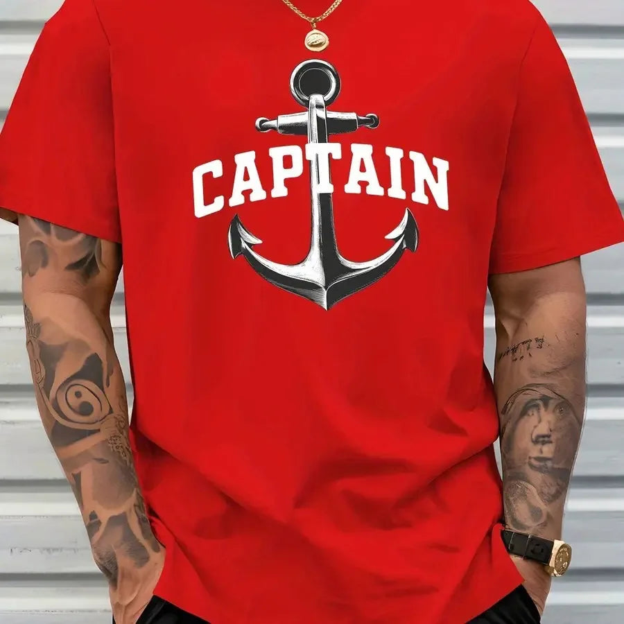 【New Arrival】Men's Captain Anchor Graphic T-Shirt