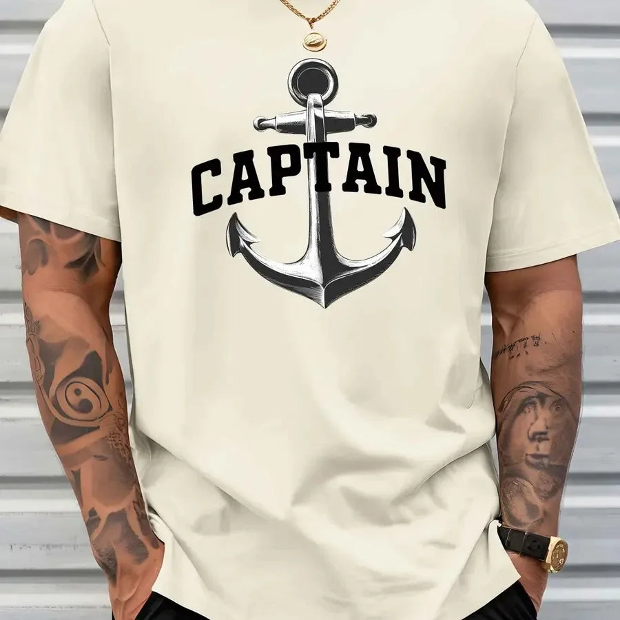【New Arrival】Men's Captain Anchor Graphic T-Shirt