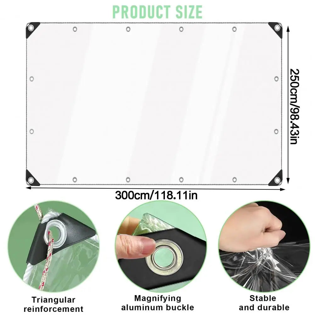 Clear Waterproof Tarp Transparent