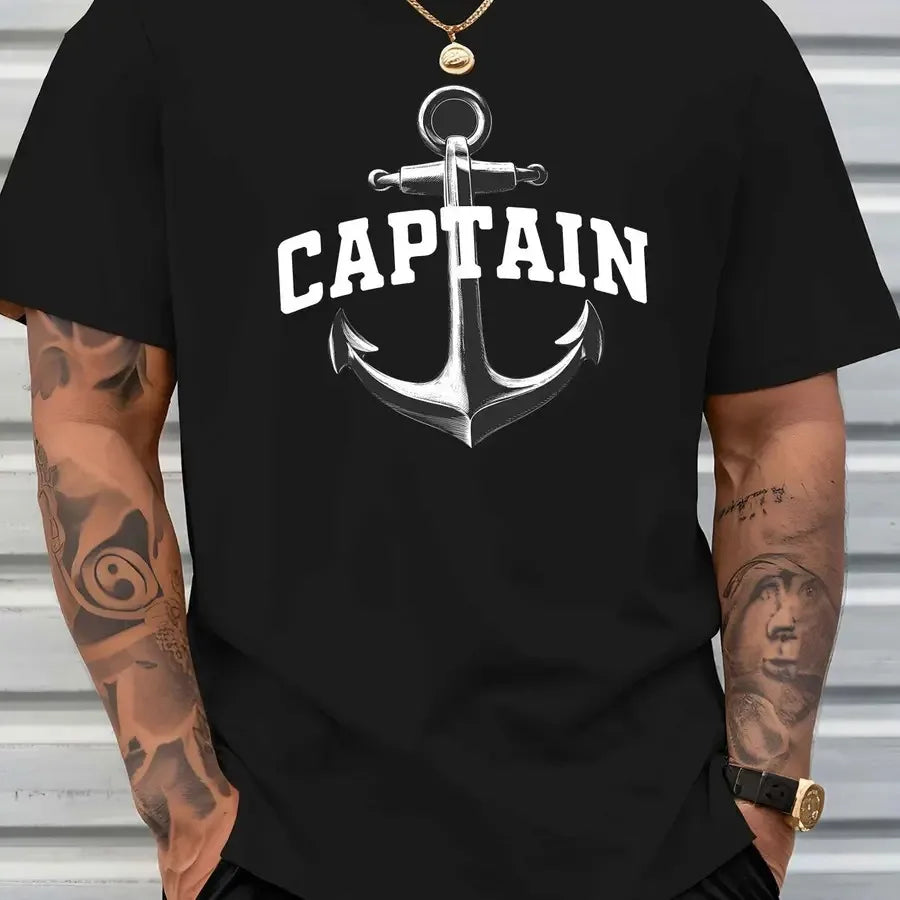 【New Arrival】Men's Captain Anchor Graphic T-Shirt