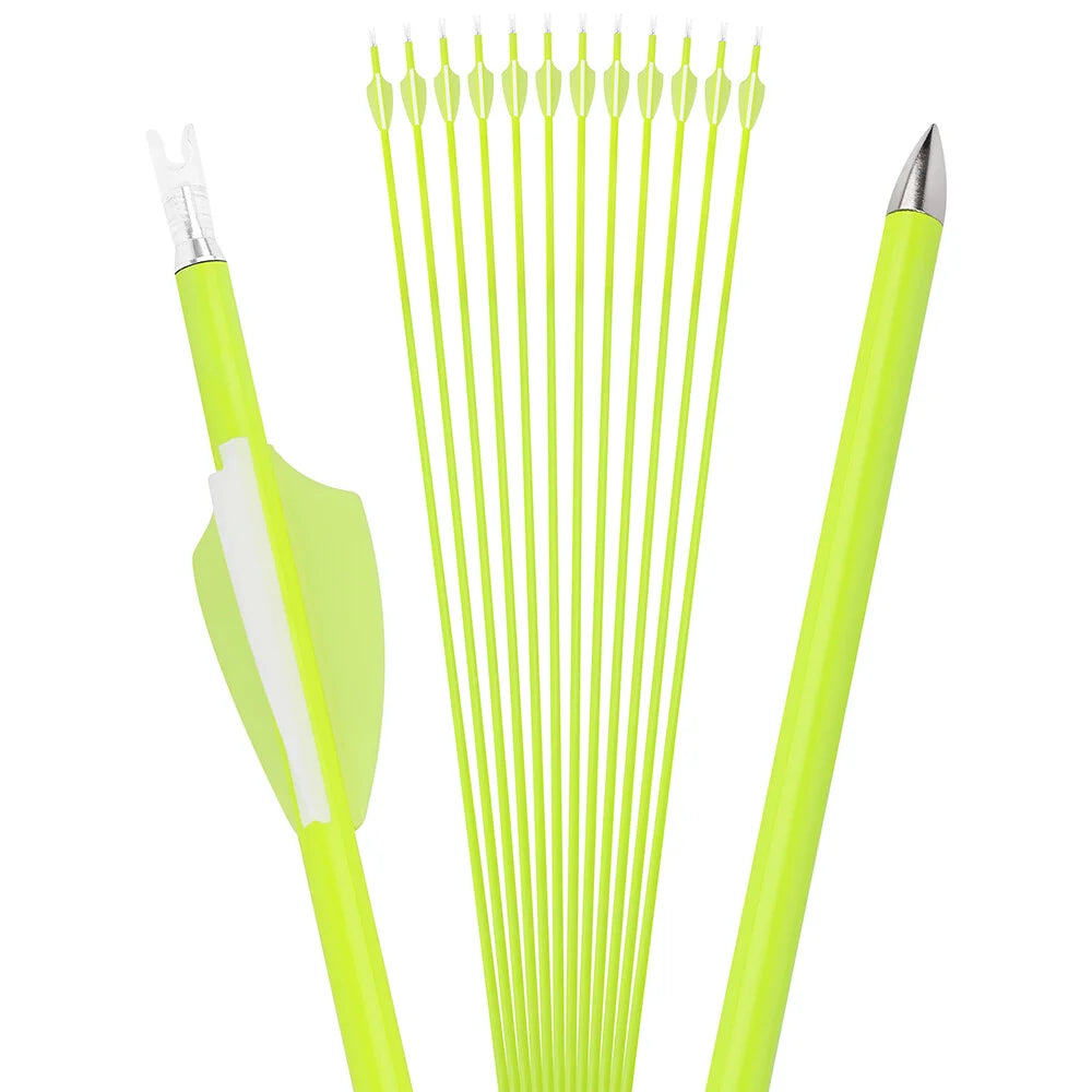 30" Archery Carbon Arrows Practice Competition Compound, Recurve, or Longbow