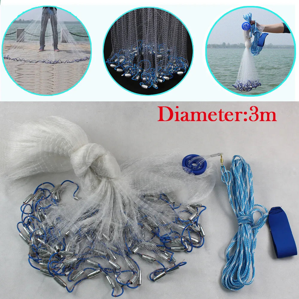 10FT  Cast Net For Bait