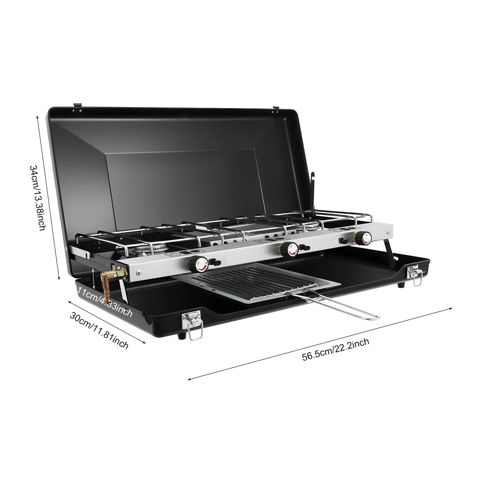 Portable propane butane 3-Burner Outdoor Stove
