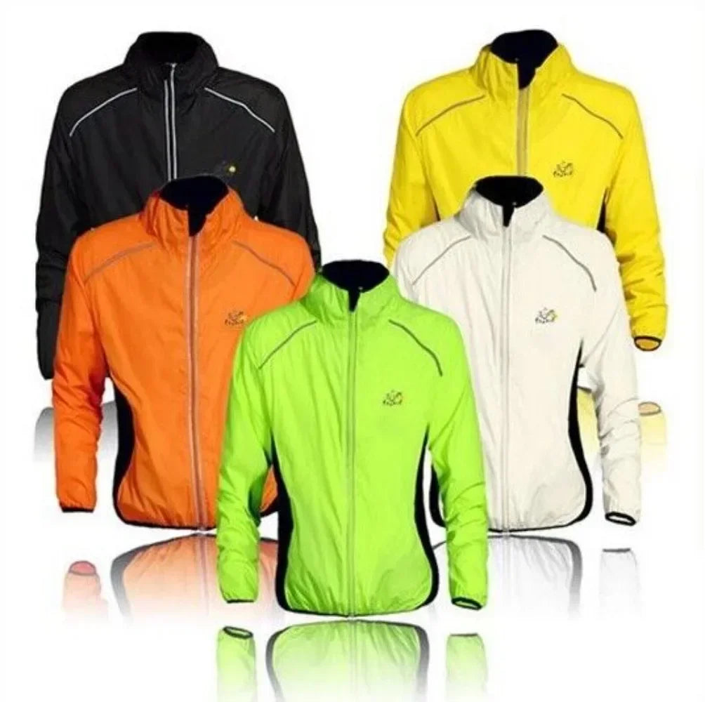 Reflective Men's Rain Jacket Waterproof Windbreaker