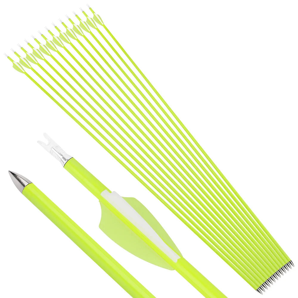 30" Archery Carbon Arrows Practice Competition Compound, Recurve, or Longbow