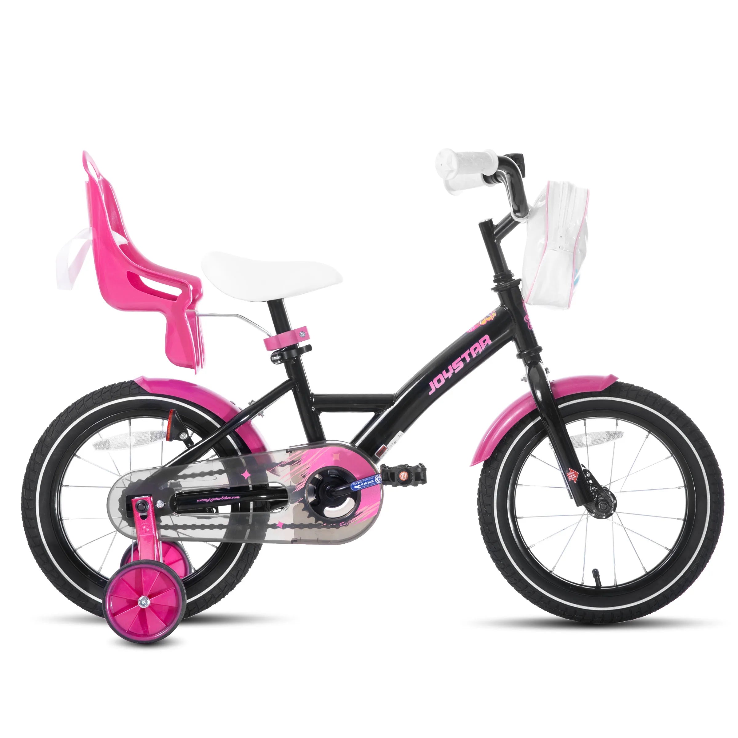 Joystar 14 16 20 Inch Kids Bike for Girls Ages 3-10 Years, Girls' Bikes with Training Wheels, Streamers, Basket and Doll Seat