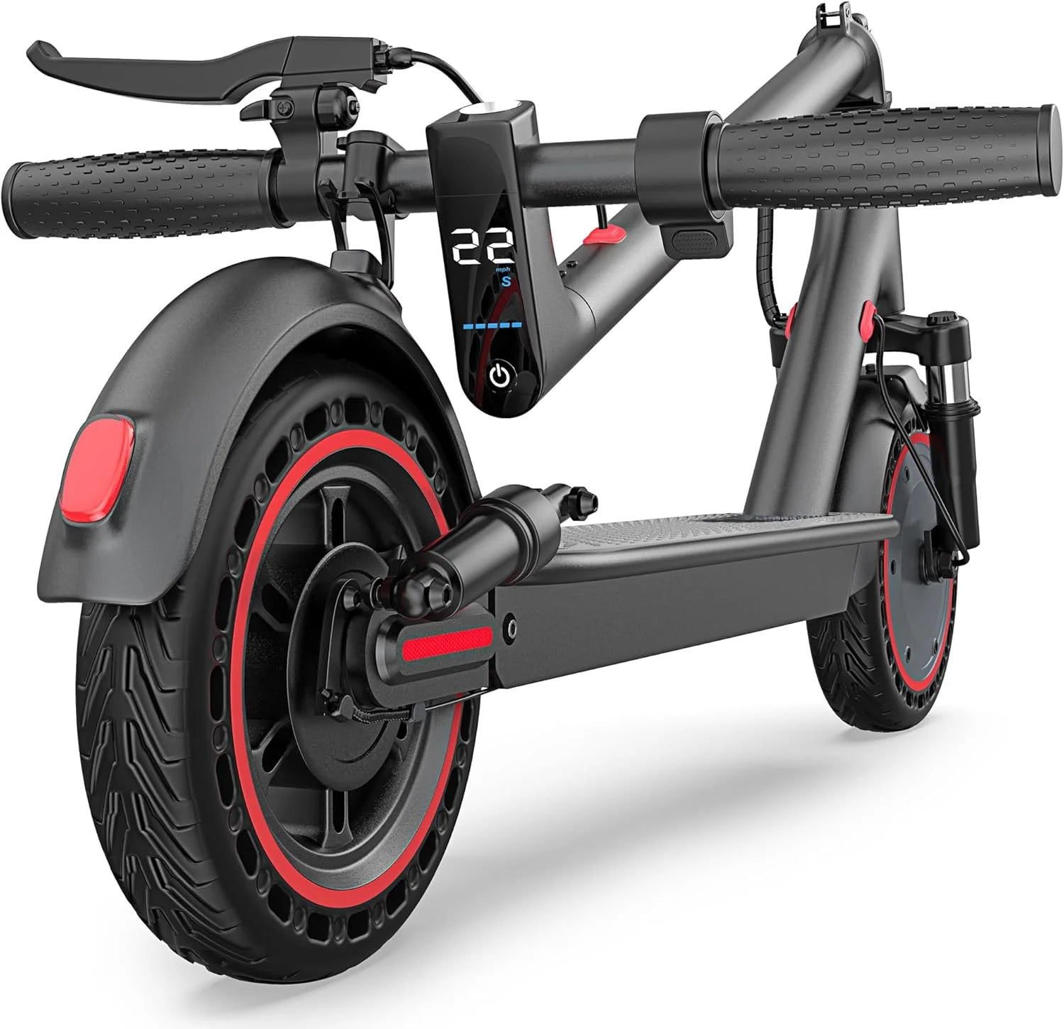 Electric Scooter with 42V 22 Miles Range Dual Braking & Suspension