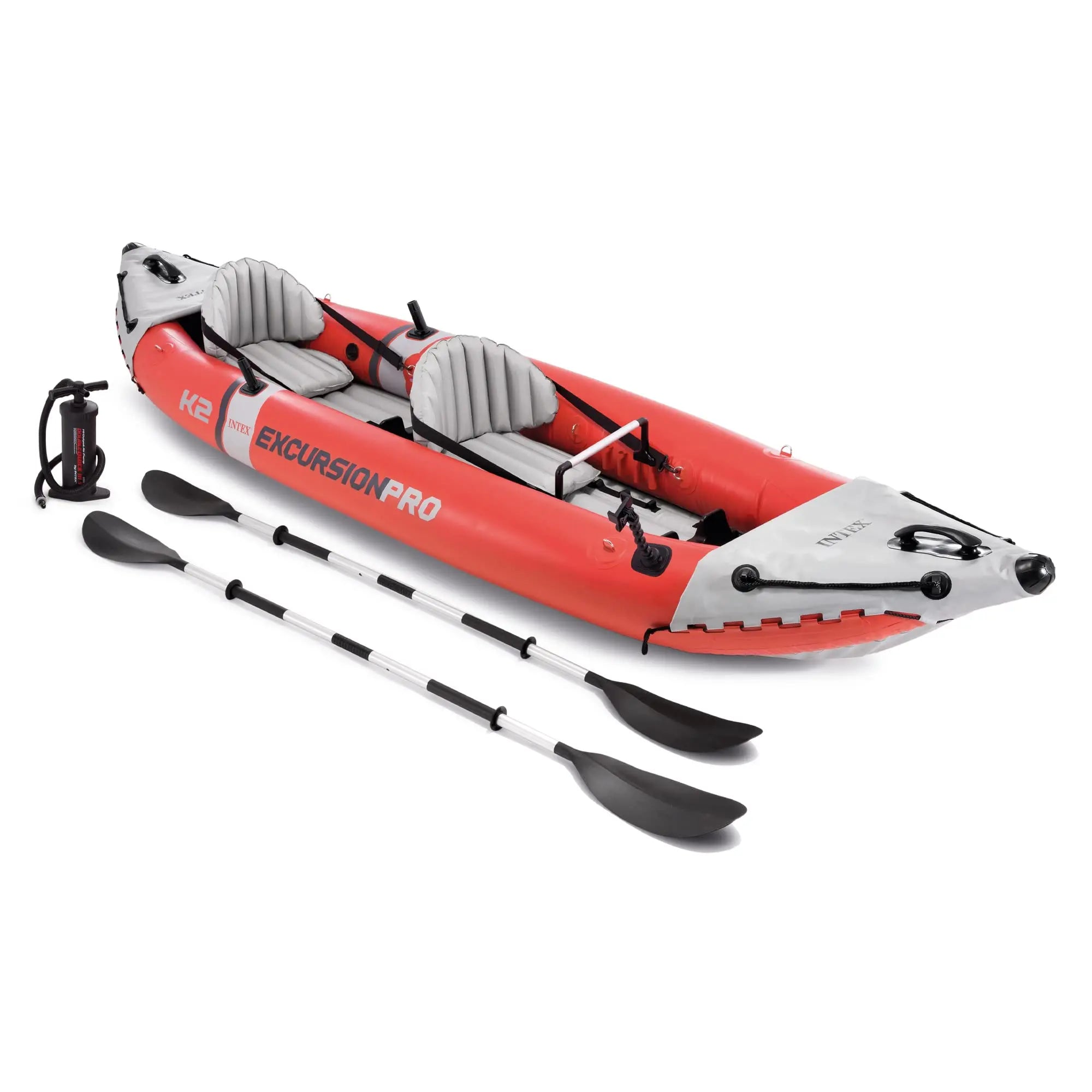 Inflatable 2 Person Kayak SuperTough PVC With 86in Paddles High Output Pump