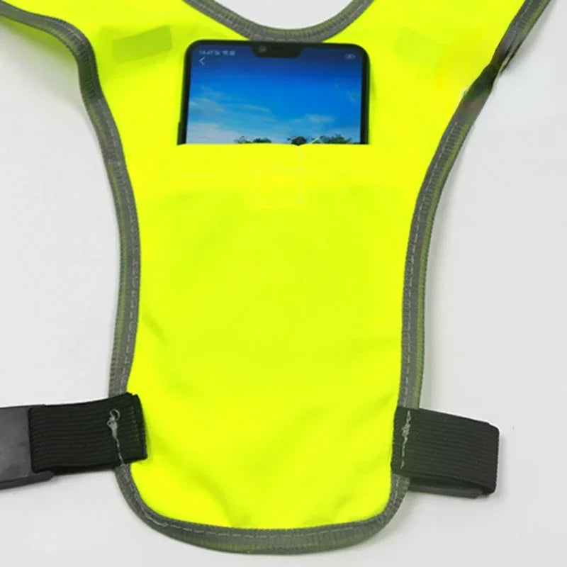 Cycling Reflective Vest High Visibility Safe Jacket for Night Riding Running Jogging Cycling Motorcycle Outdoor Sports Waistcoat