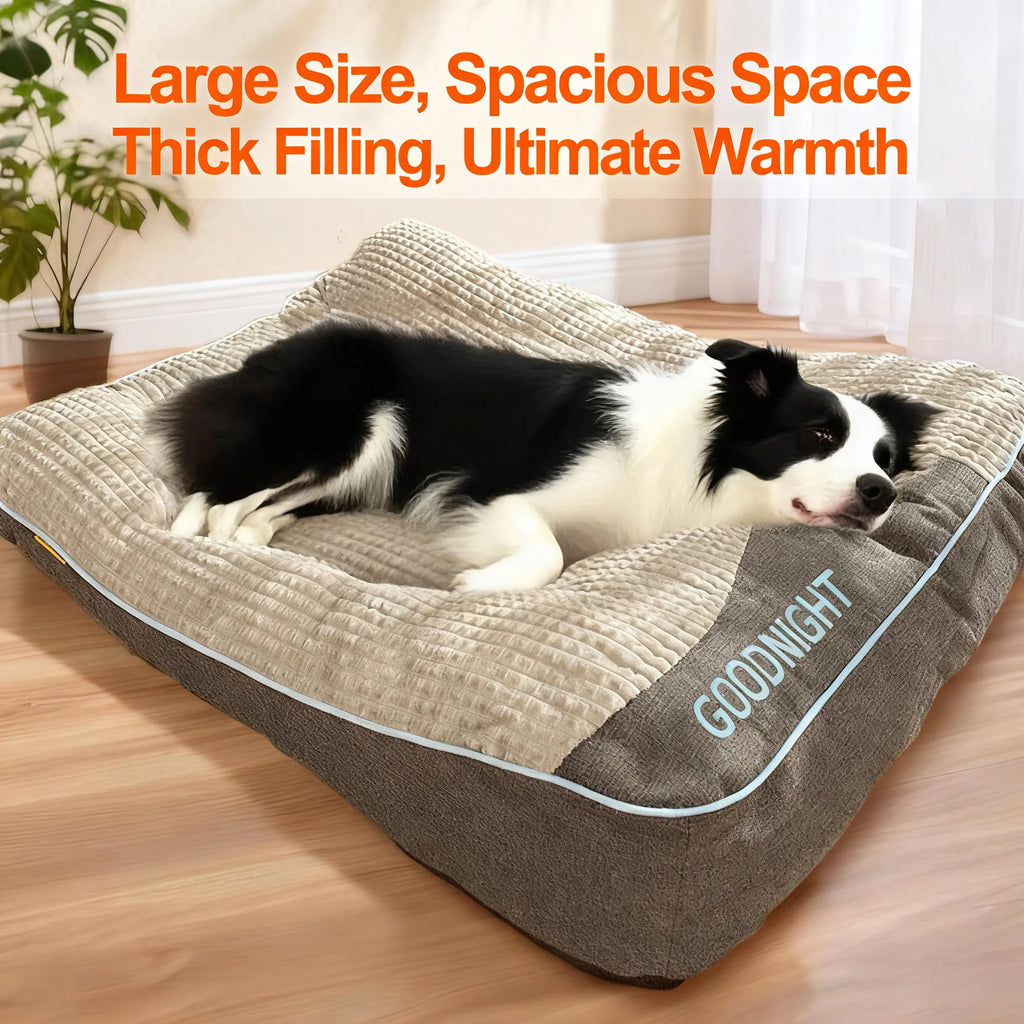 Extra Thickened Extra Large Dog Bed 47inch for Large Dogs, Orthopedic Dog Mat for Large Senior Dogs,Durable Kennel Cush