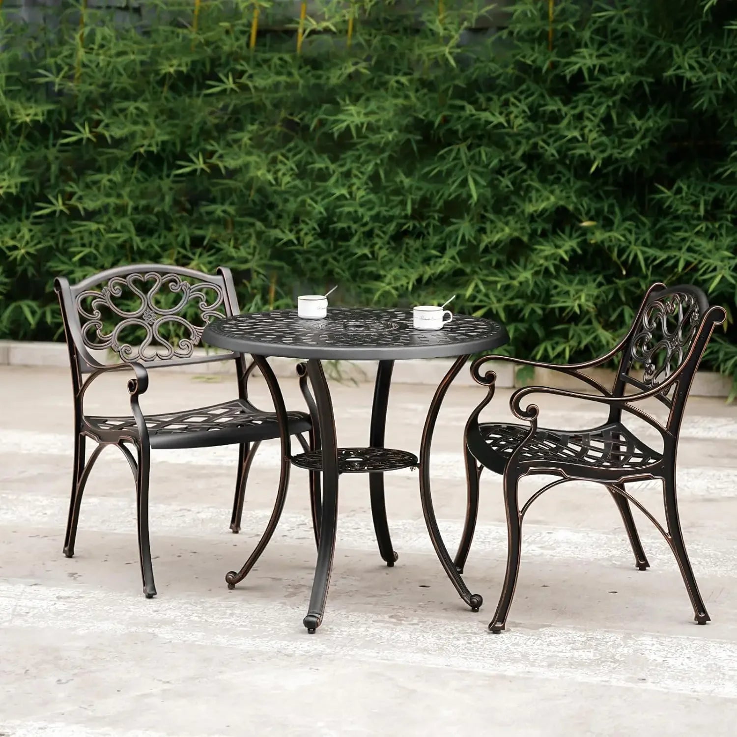 table and chairs patio dining furniture set cast aluminum